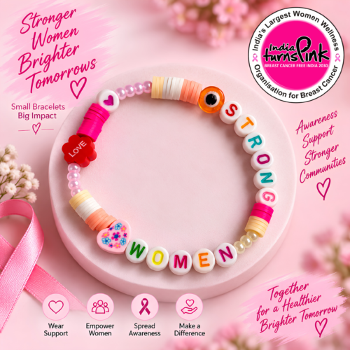 India Turns Pink Strong Women Bracelet