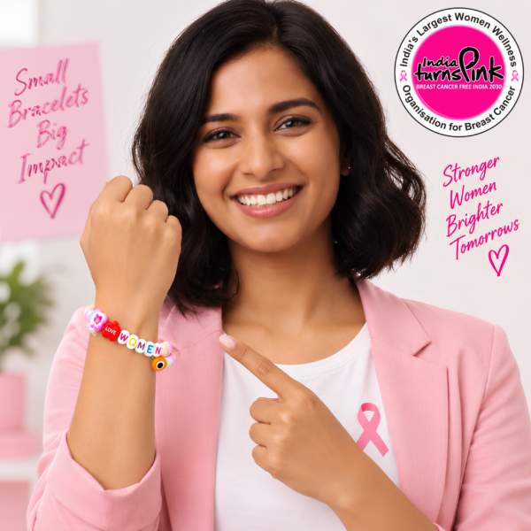 India Turns Pink Strong Women Bracelet