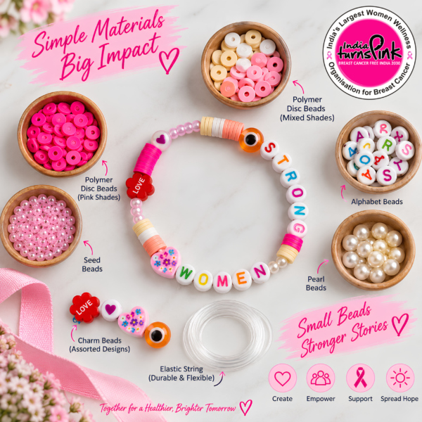 India Turns Pink Strong Women Bracelet