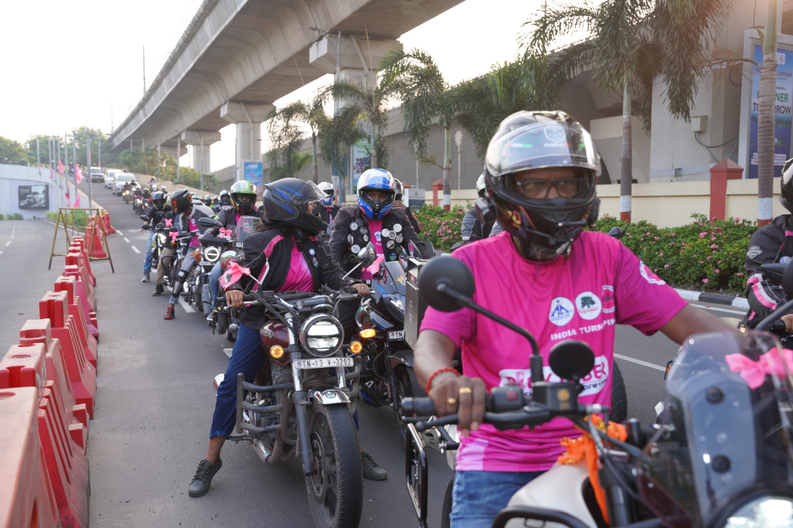 India Turns Pink - Pinktober 2024 - Pink Bike Rally (80)