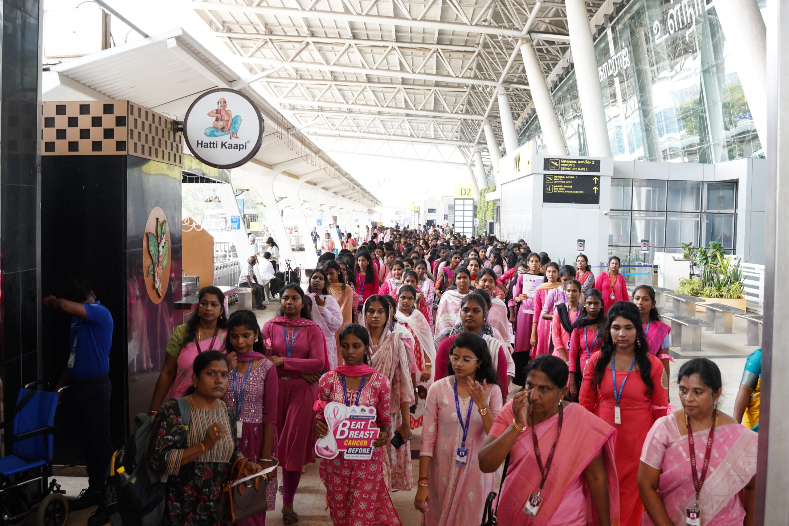 India Turns Pink -Pinktober 2024-Walk In Pink - Vels University (89)