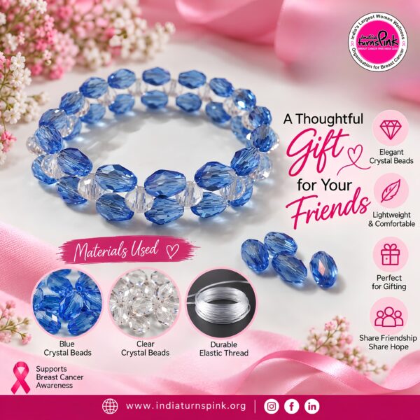 blue-clear-glass-bead-bracelet (2) Blue & Clear Glass Bead Bracelet